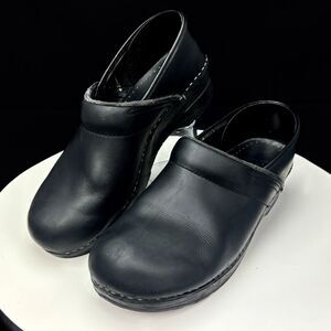 Dansko Black Patent 0060240 Leather Clogs Women Shoes Sz 41 US Sz 10.5 / 11